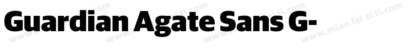 Guardian Agate Sans G字体转换